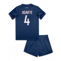 Paris Saint-Germain Manuel Ugarte #4 Domáci Detský futbalový dres 2024-25 Krátky Rukáv (+ trenírky)